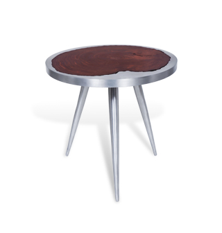 Aglow, Molten Wood, Table, Cast Aluminium, Molten Aluminum, Cast Aluminum Furniture, Aluminum Wood Furniture, Casting Metal into Wood